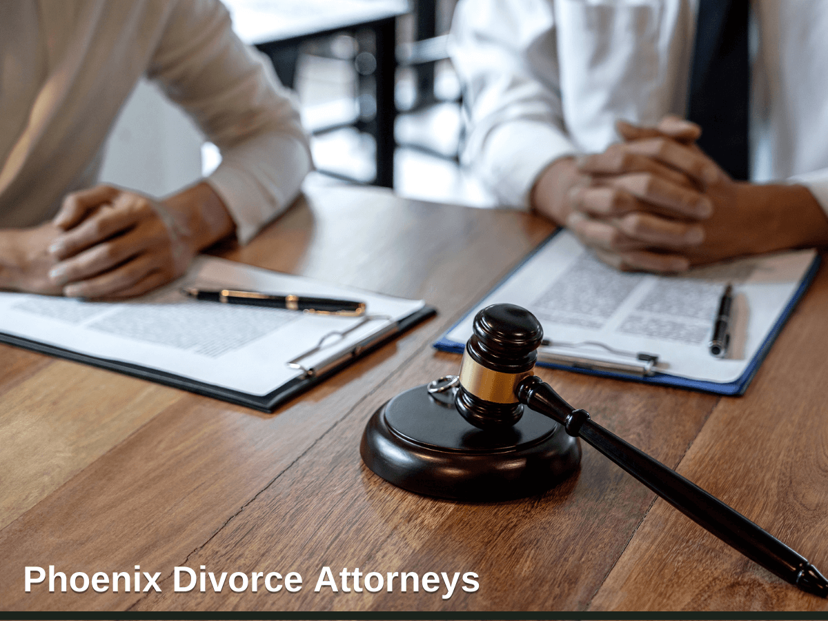Husband and wife during divorce process and signing of divorce contract